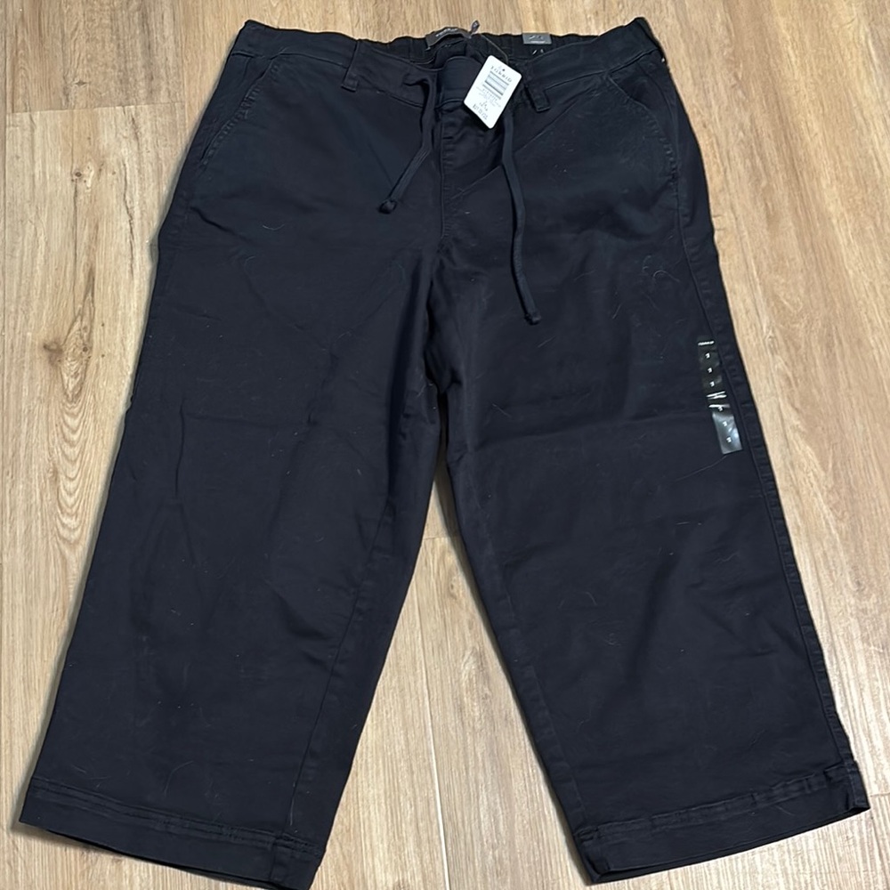 Torrid Black Chinos Capris Relaxed Fit